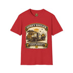 Honey Hauler T-Shirt — Vintage Bee Delivery Truck Graphic Tee