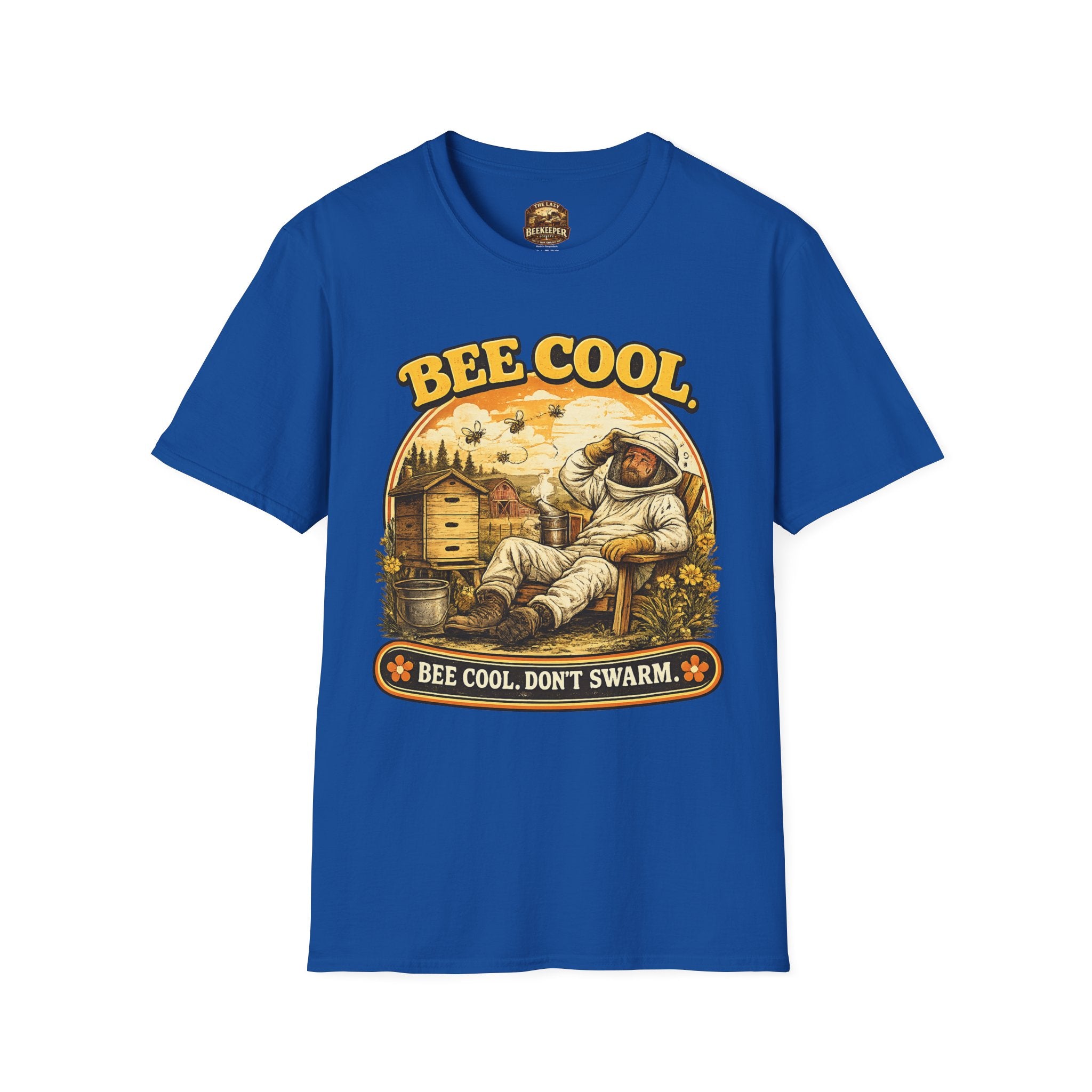 Bee Cool T-Shirt — Retro 'Bee Cool, Don't Swarm' Graphic Tee