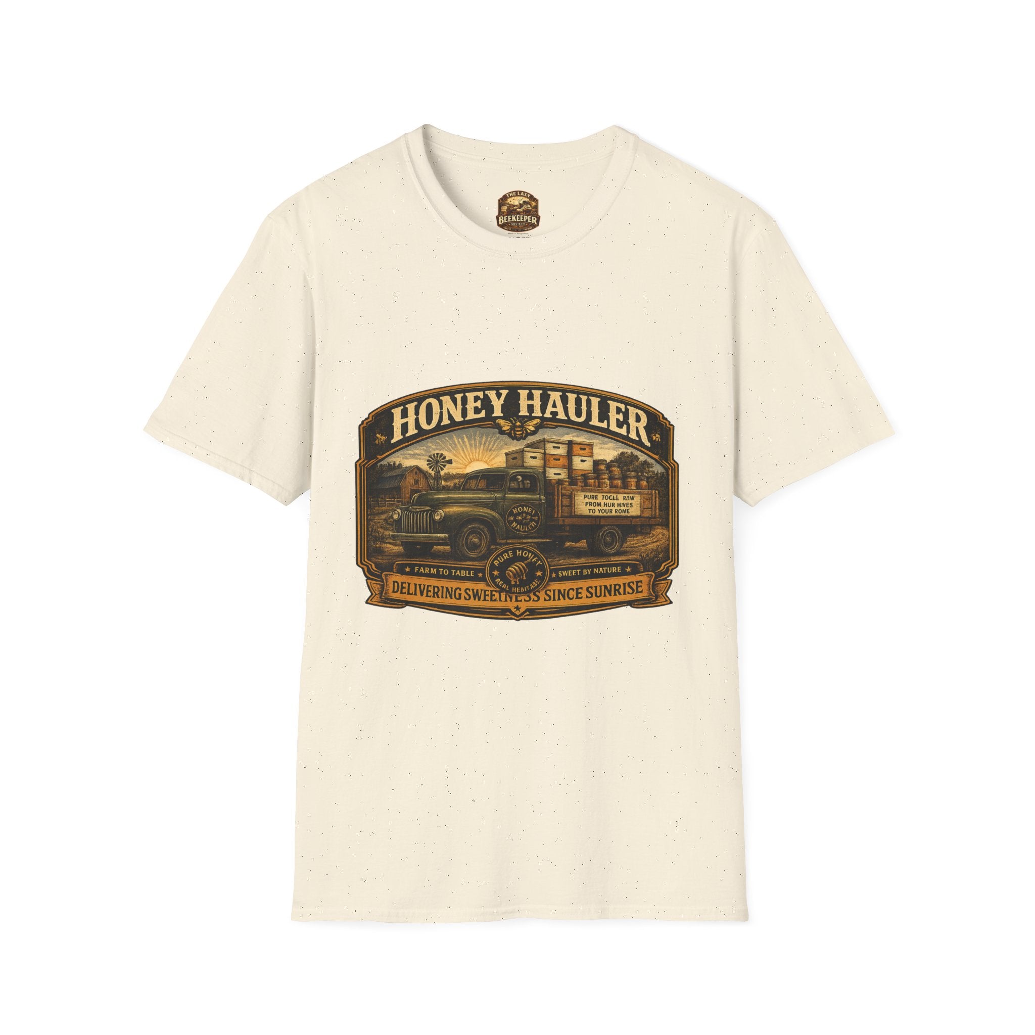 Honey Hauler Vintage Truck T-Shirt — Beekeeper Honey Harvest Tee