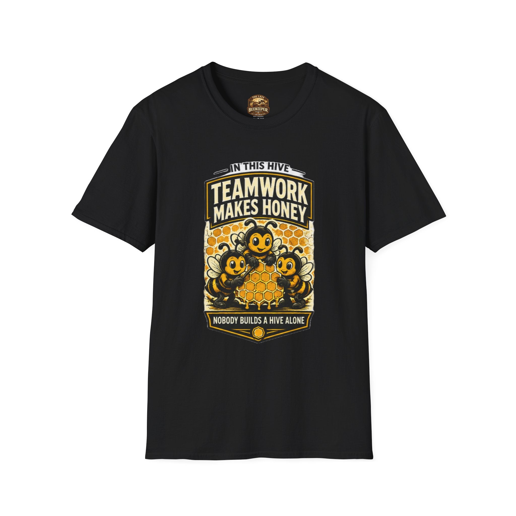 Teamwork Makes Honey T-Shirt — "In This Hive" Bee Graphic Tee
