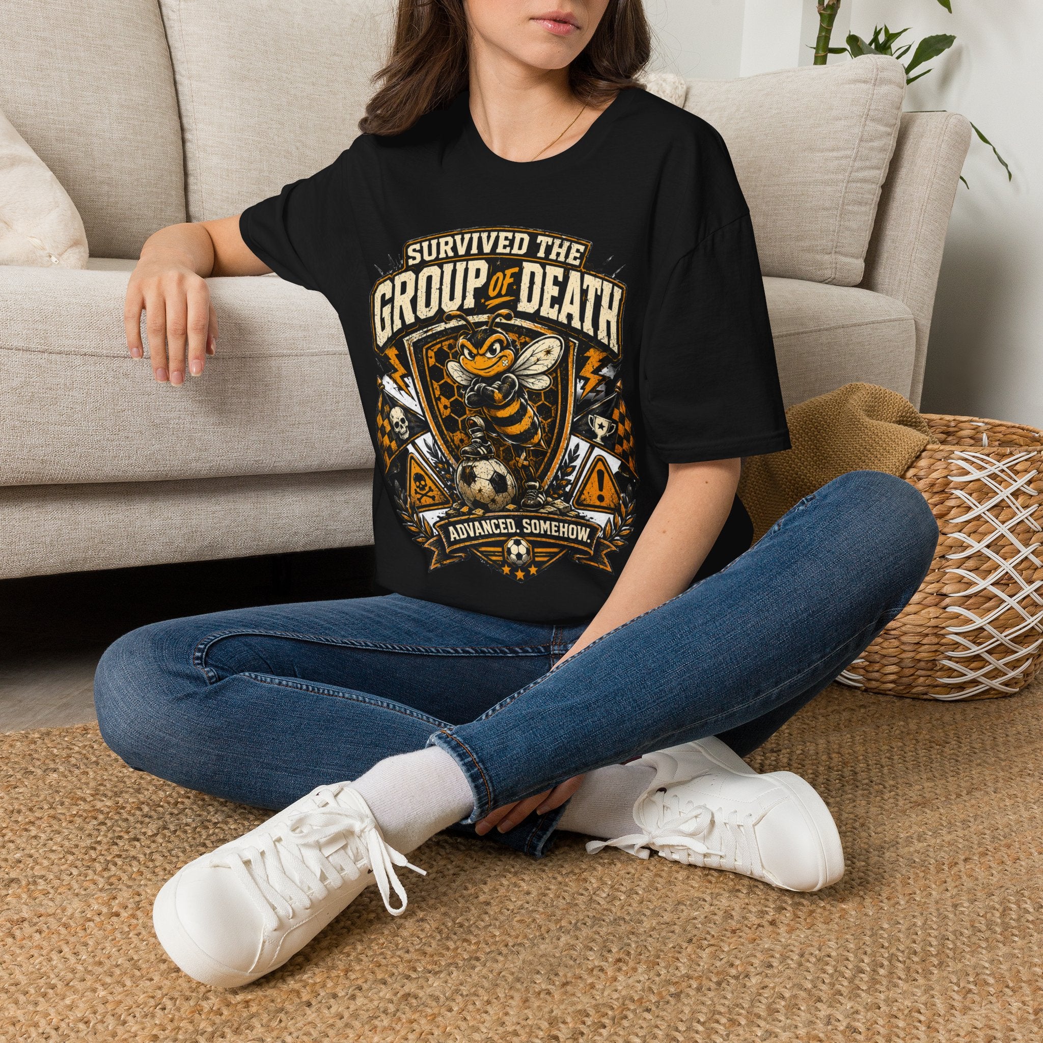 Group of Death Survivor T-Shirt — 'Survived the Group of Death' Soccer Tournament Shirt