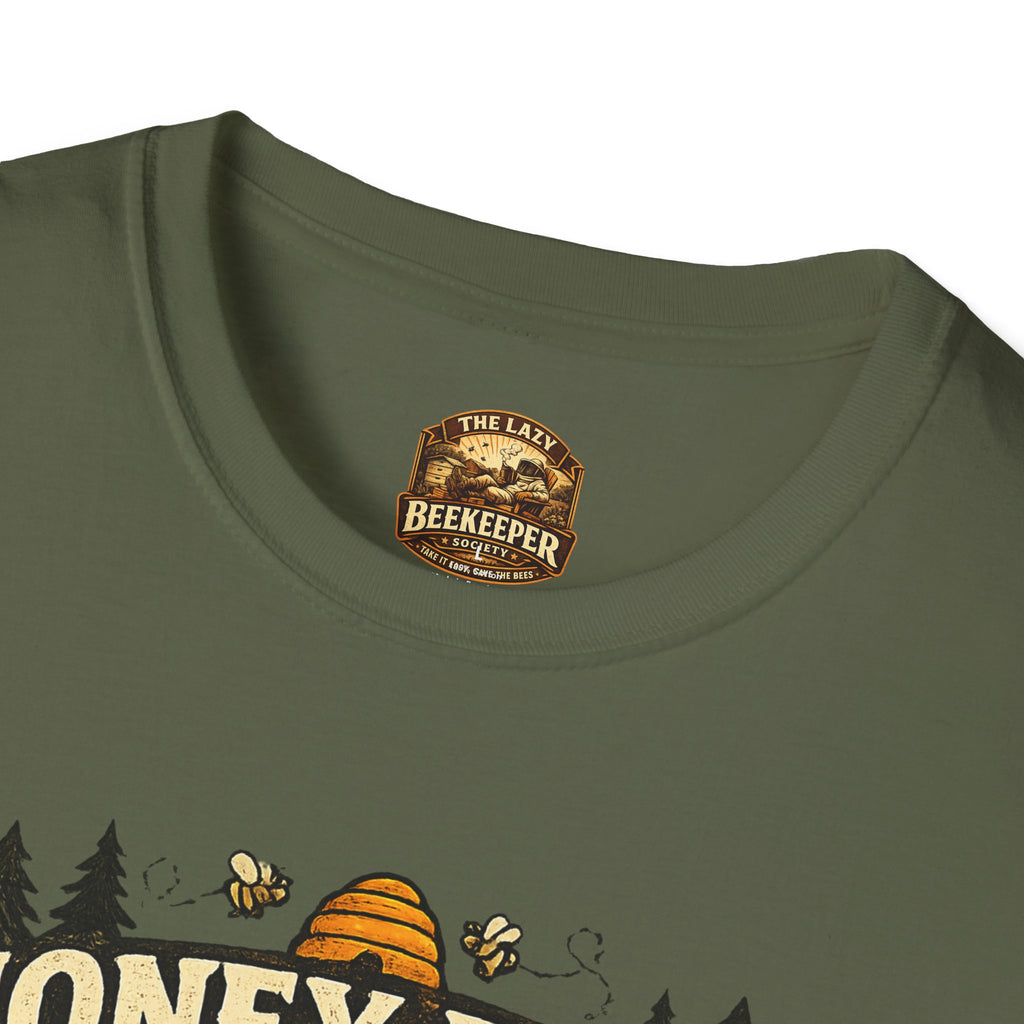 Honigernte-Vorhersage T-Shirt – Imker-Wettergrafik im Vintage-Stil