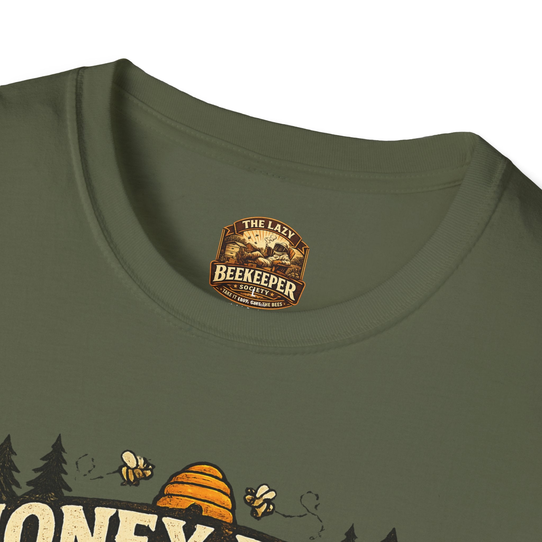 Honigernte-Vorhersage T-Shirt – Imker-Wettergrafik im Vintage-Stil