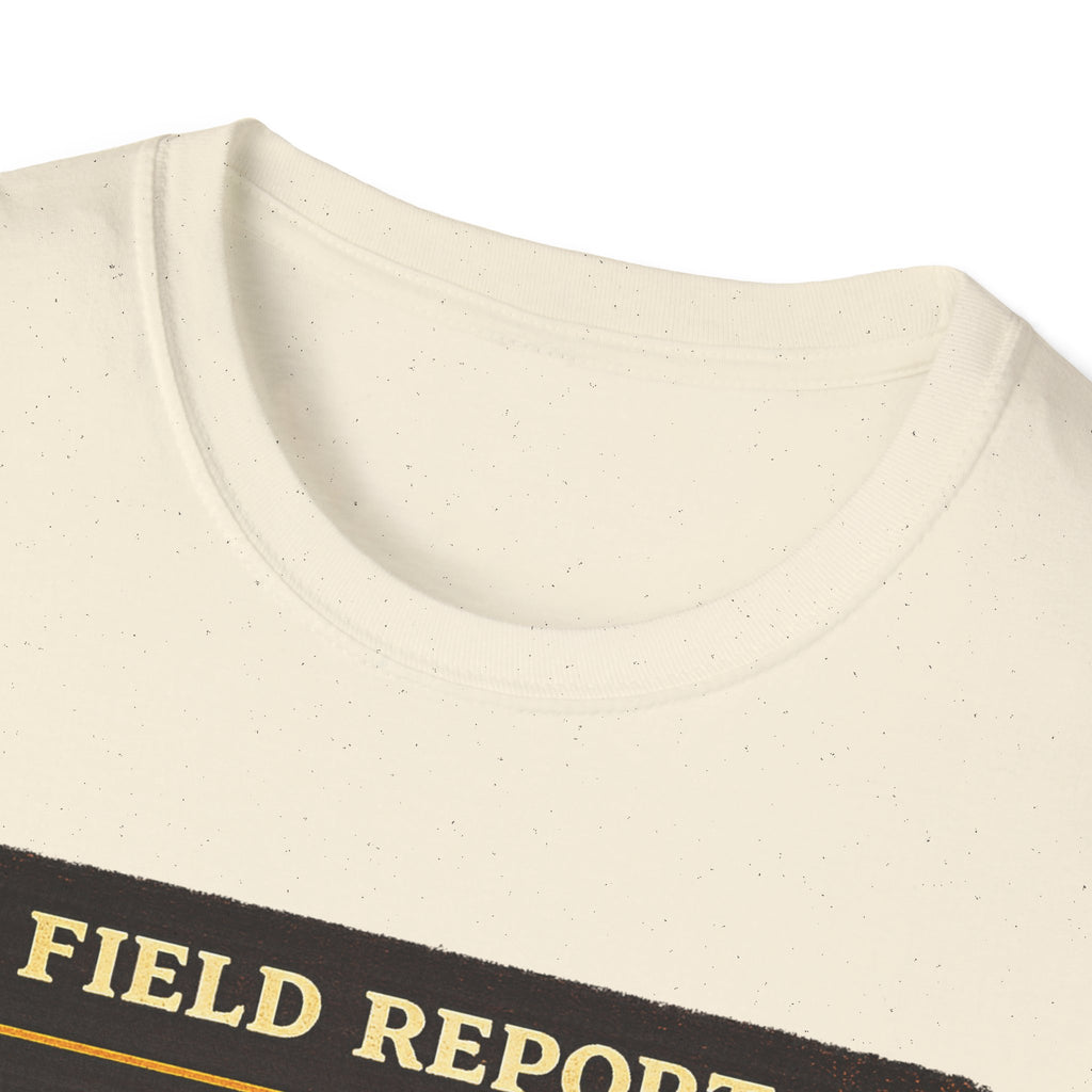 T-Shirt — „Feldbericht: Bienenstockinspektionen abgeschlossen“ Vintage Imker Grafik-T-Shirt