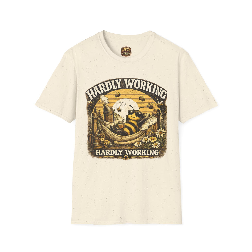 Hardly Working Bee T-Shirt — Vintage Bee Graphic Tee
