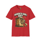T-Shirt – „Where’d She Go?“ Königinnenloses Grafik-T-Shirt