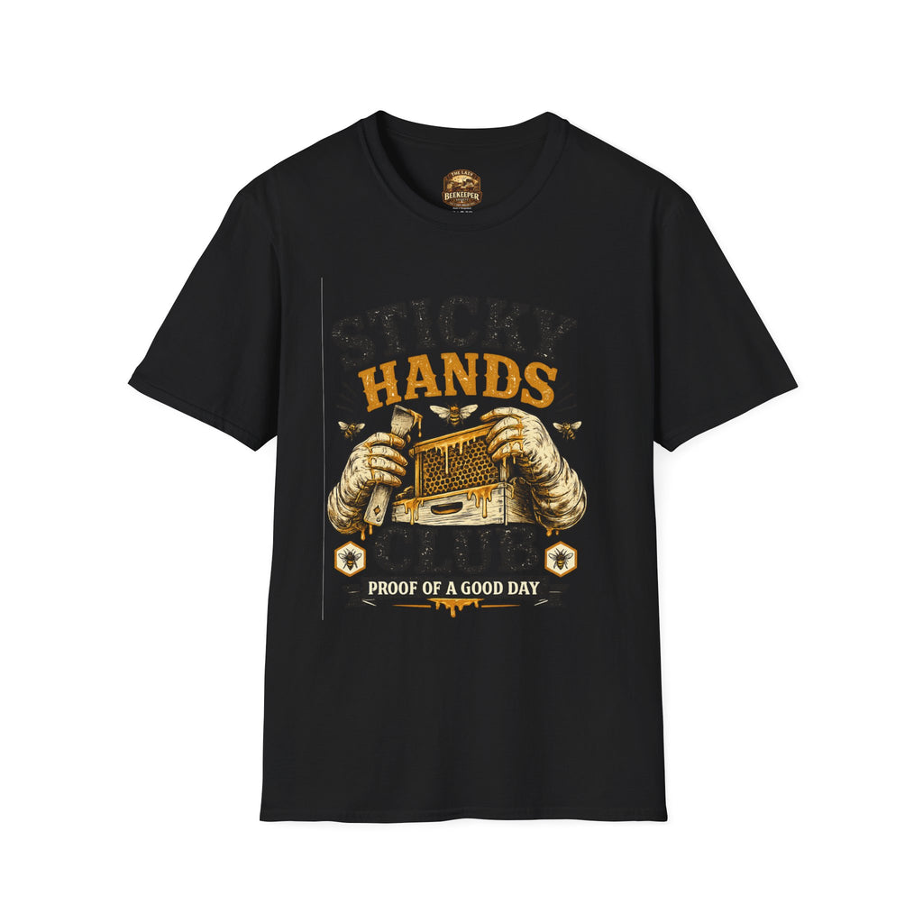 Sticky Hands Club T-Shirt — Imker Honigliebhaber T-Shirt