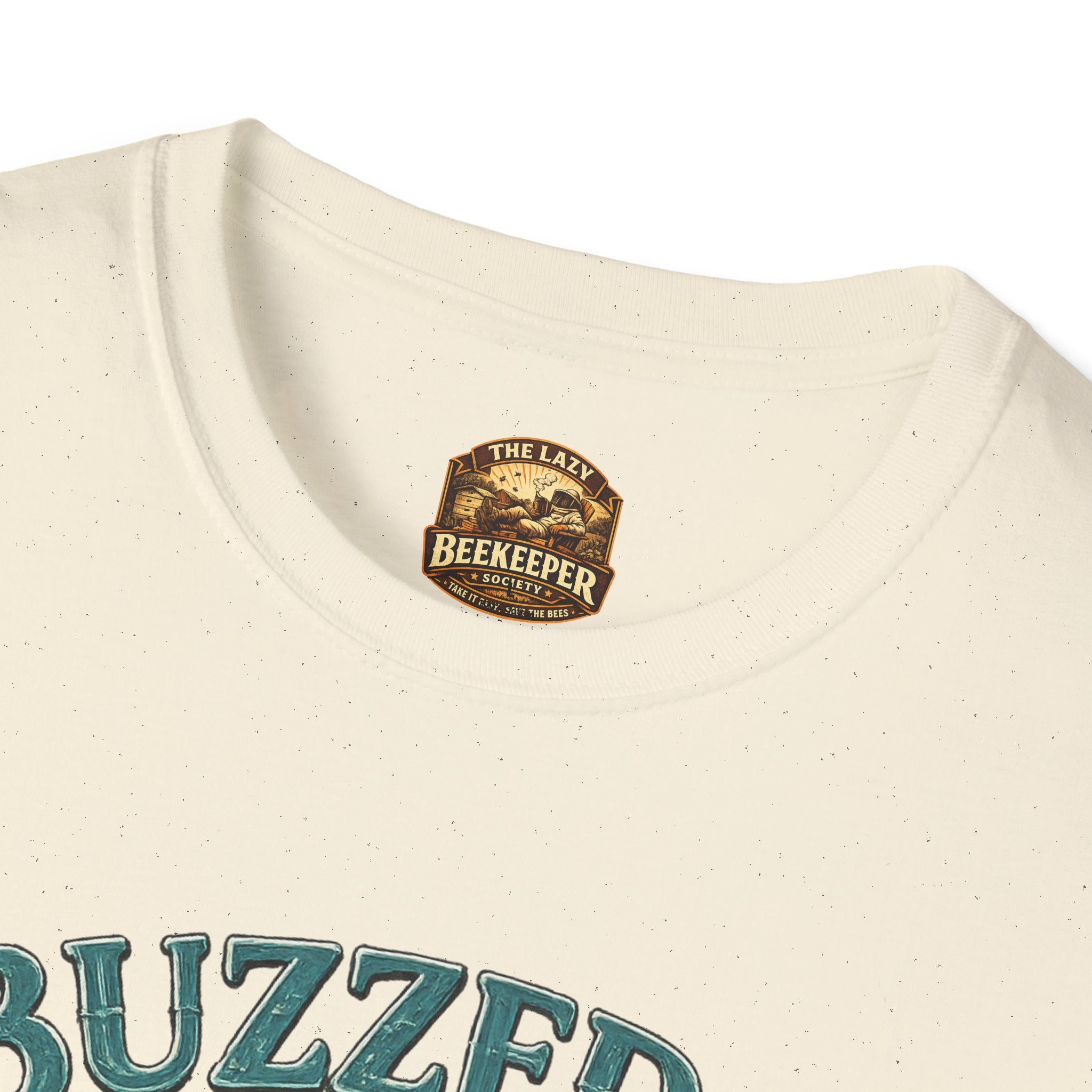 Buzzed & Unbothered Bee T-Shirt — Retro Relaxed Graphic Tee