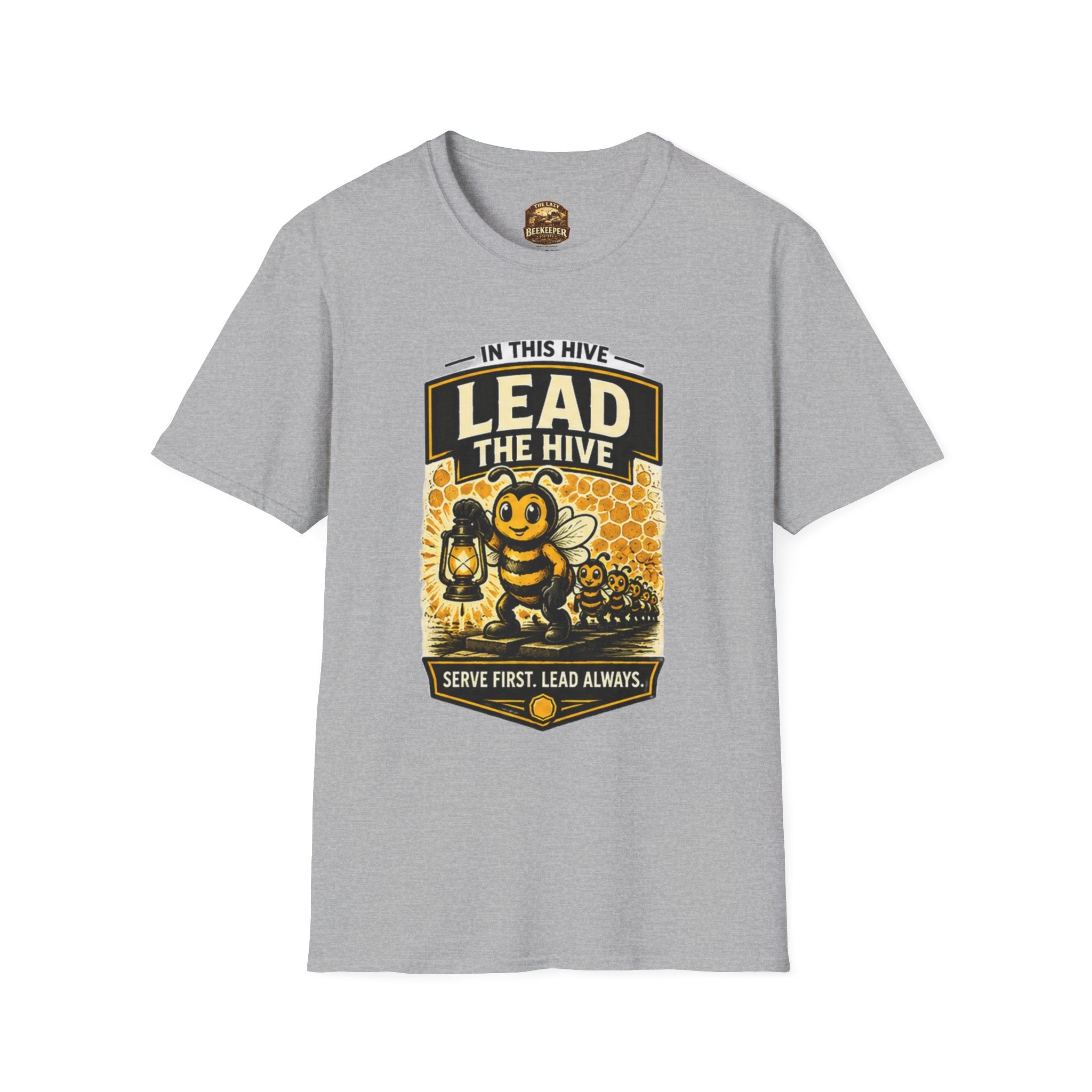 Lead the Hive T-Shirt — "In This Hive" Bee Leadership Graphic
