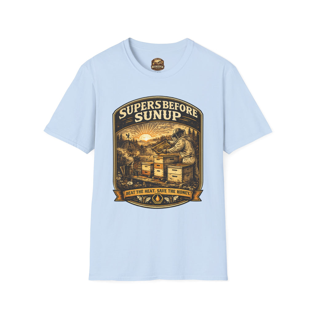 Supers Before Sunup T-Shirt – Vintage Imker Sonnenaufgang Crew T-Shirt