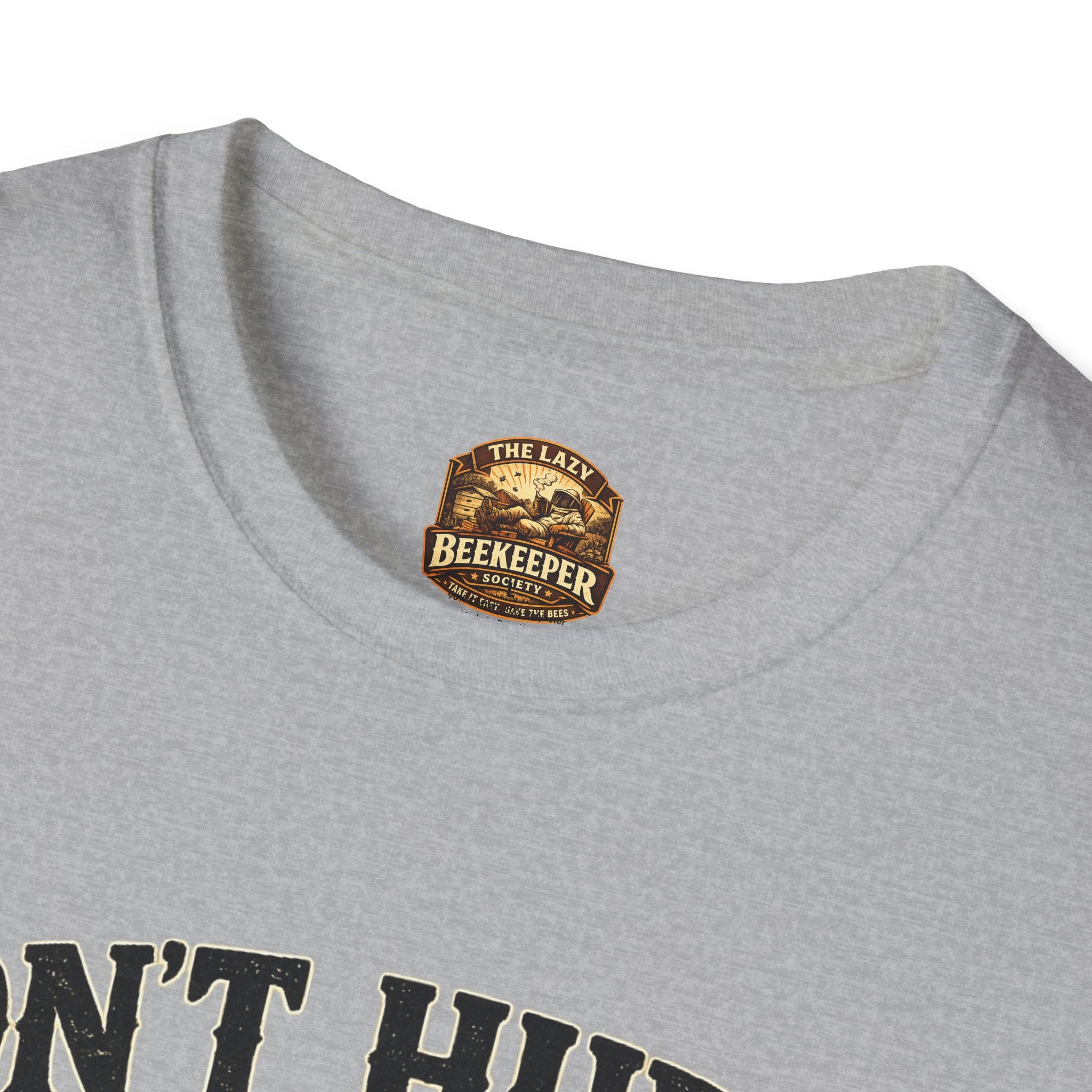 Don't Hurry The Honey T-Shirt — Retro Bee Graphic Tee (Good Things Take Time)