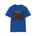 T-Shirt — „Feldbericht: Bienenstockinspektionen abgeschlossen“ Vintage Imker Grafik-T-Shirt