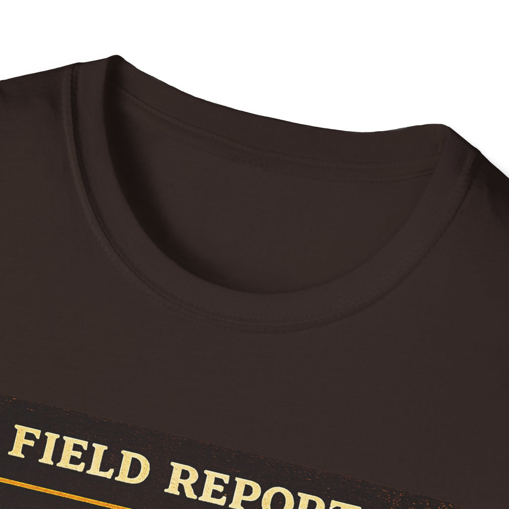 T-Shirt — „Feldbericht: Bienenstockinspektionen abgeschlossen“ Vintage Imker Grafik-T-Shirt