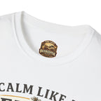 Slow Living T-Shirt — "Slow Living, Sweet Results" Rustic Sunset Graphic Tee