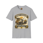 Honey Hauler T-Shirt — Vintage Bee Delivery Truck Graphic Tee