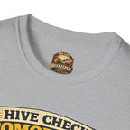 Bienenstock-Kontrolle morgen T-Shirt — Imker-Humor To-Do-Liste Tee