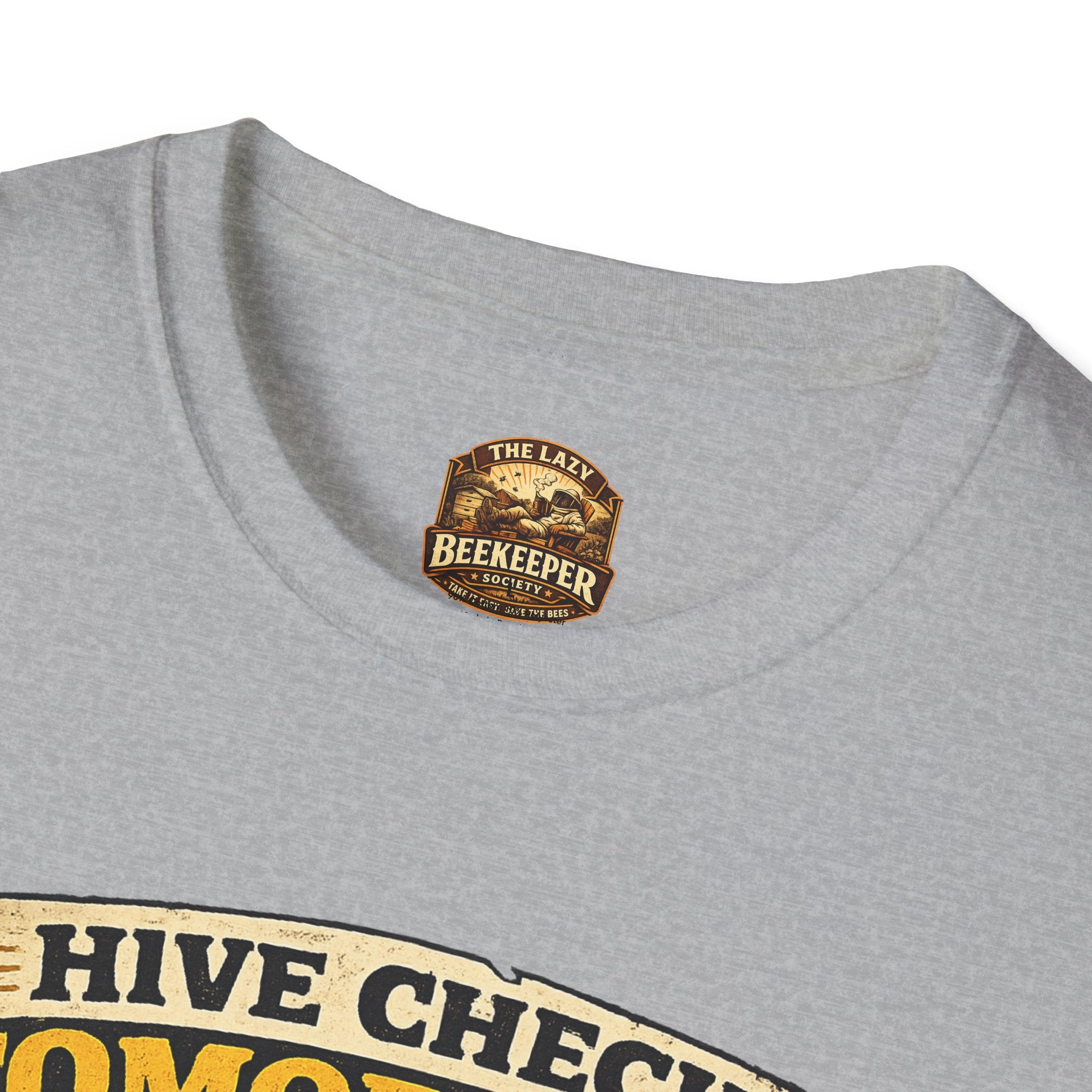 Bienenstock-Kontrolle morgen T-Shirt — Imker-Humor To-Do-Liste Tee