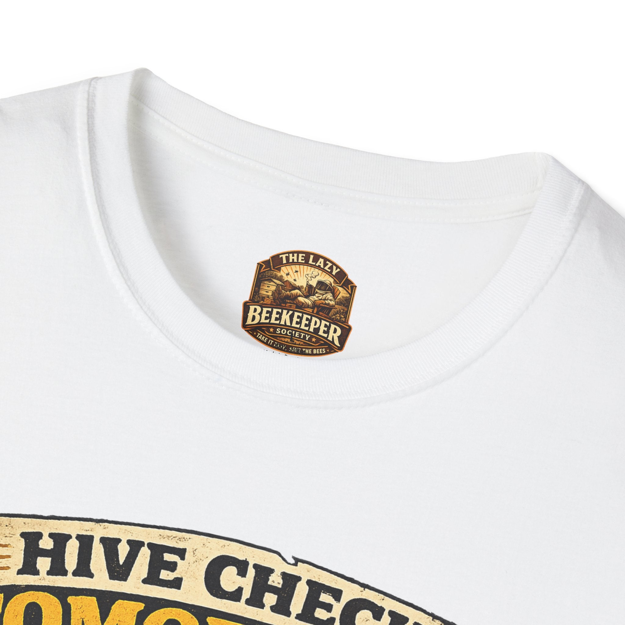 T-Shirt — "Hive Check Tomorrow" Bee To-Do List Vintage Graphic