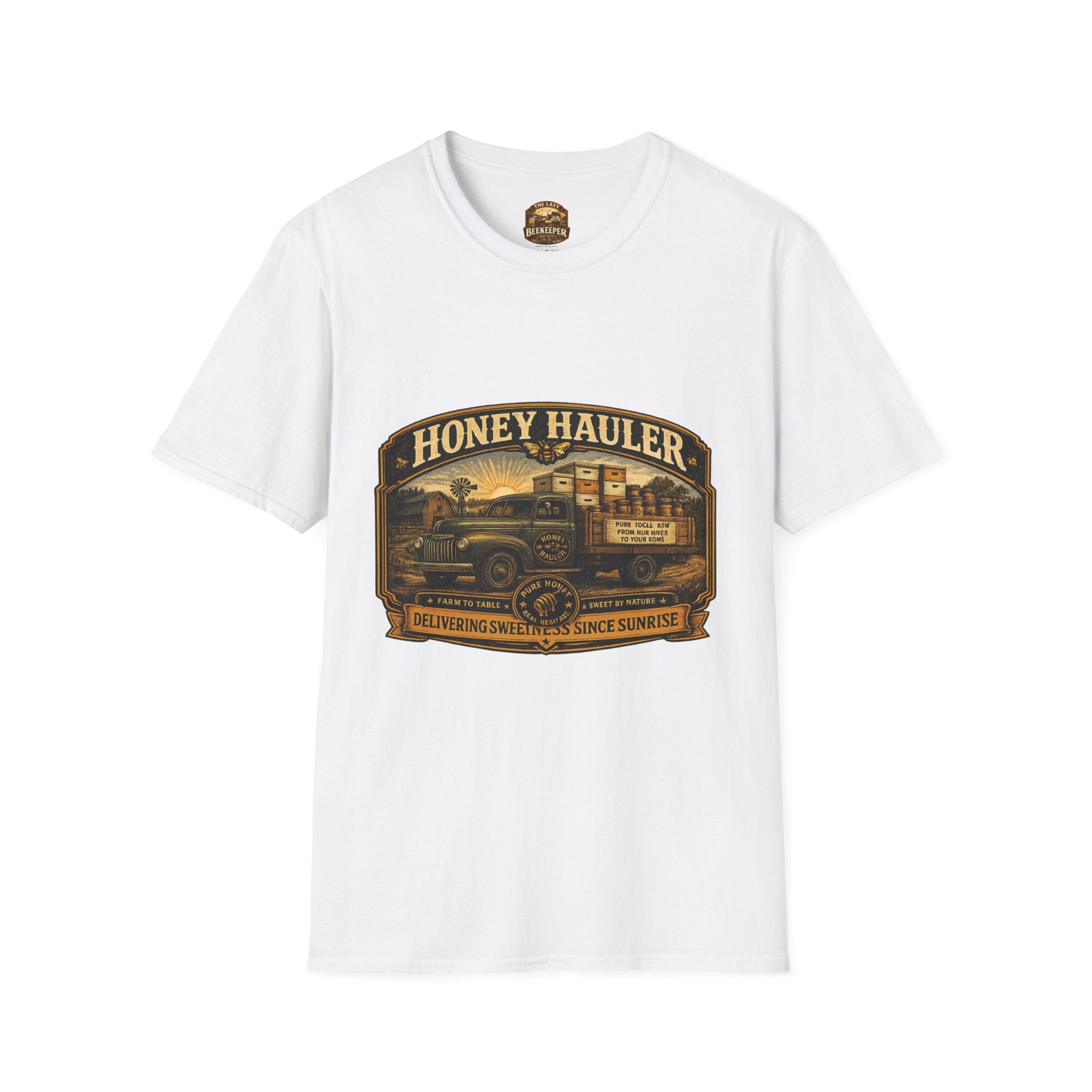 Honey Hauler Vintage Truck T-Shirt — Beekeeper Honey Harvest Tee