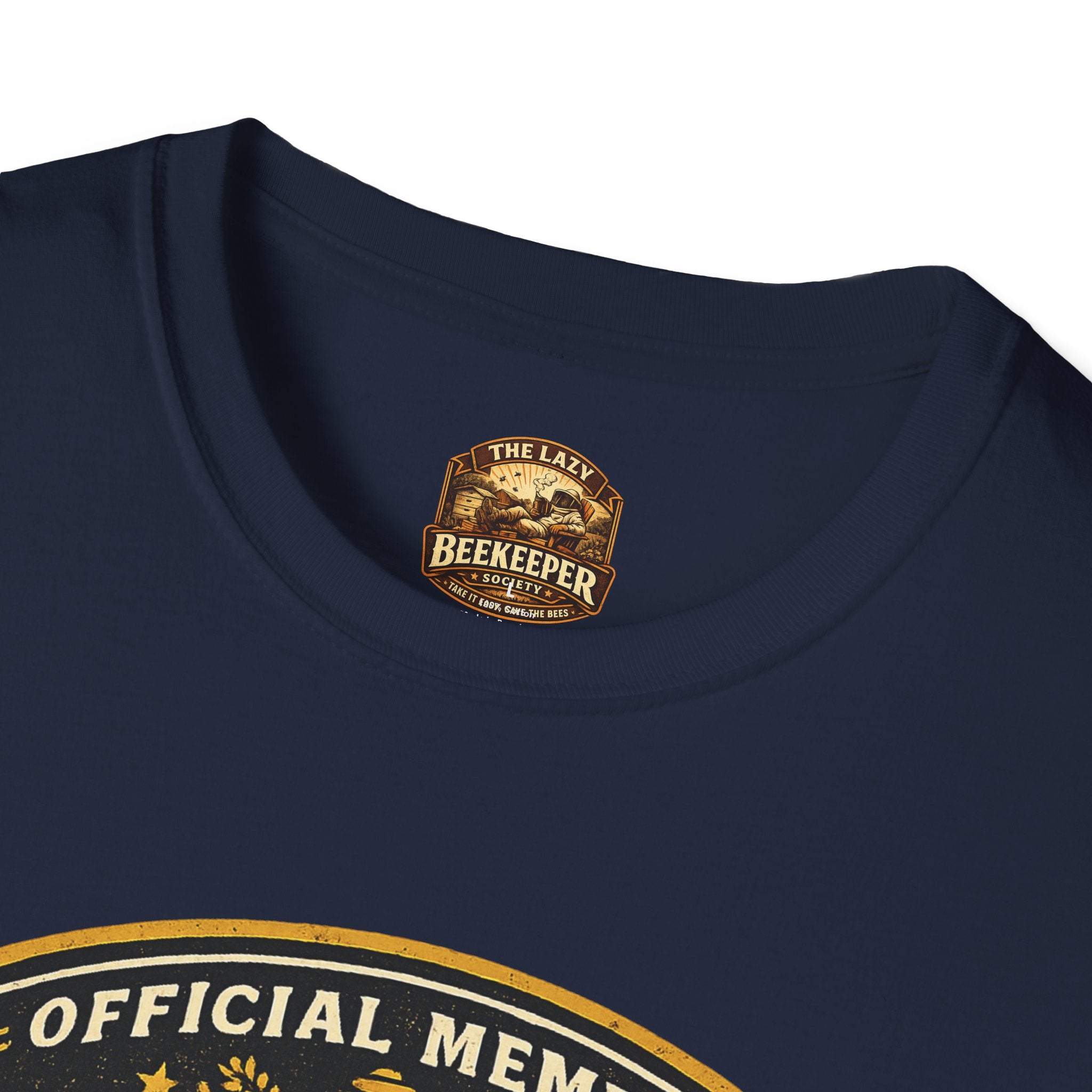 Lazy Beekeeper T-Shirt – „Offizielles Mitglied“ Honigbienen-Grafik-T-Shirt