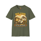 Bee Cool T-Shirt — Retro „Bee Cool, Don't Swarm“ Grafik-T-Shirt