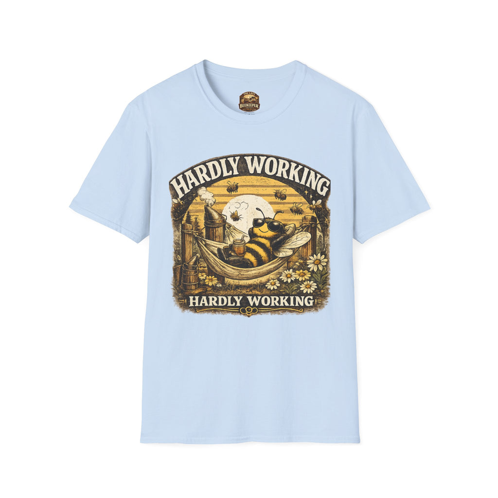 Hardly Working Bee T-Shirt — Vintage Bee Graphic Tee