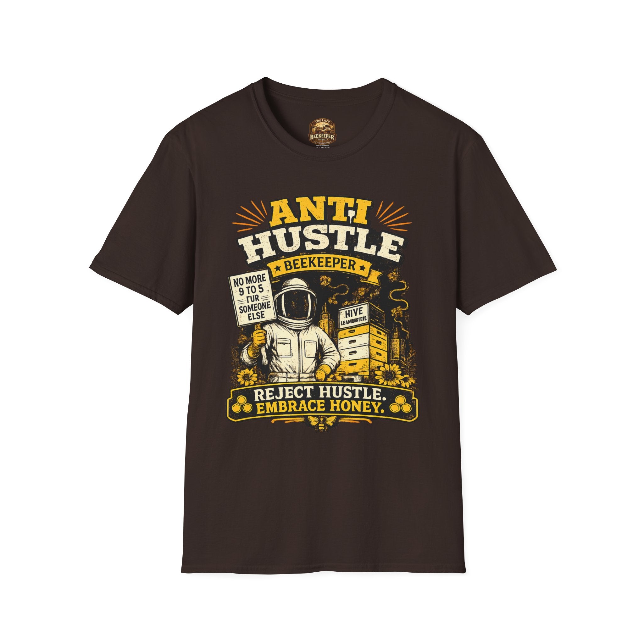 Anti-Hustle Imker T-Shirt – Schluss mit dem Stress, her mit dem Honig Grafik-T-Shirt