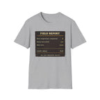 T-Shirt — „Feldbericht: Bienenstockinspektionen abgeschlossen“ Vintage Imker Grafik-T-Shirt