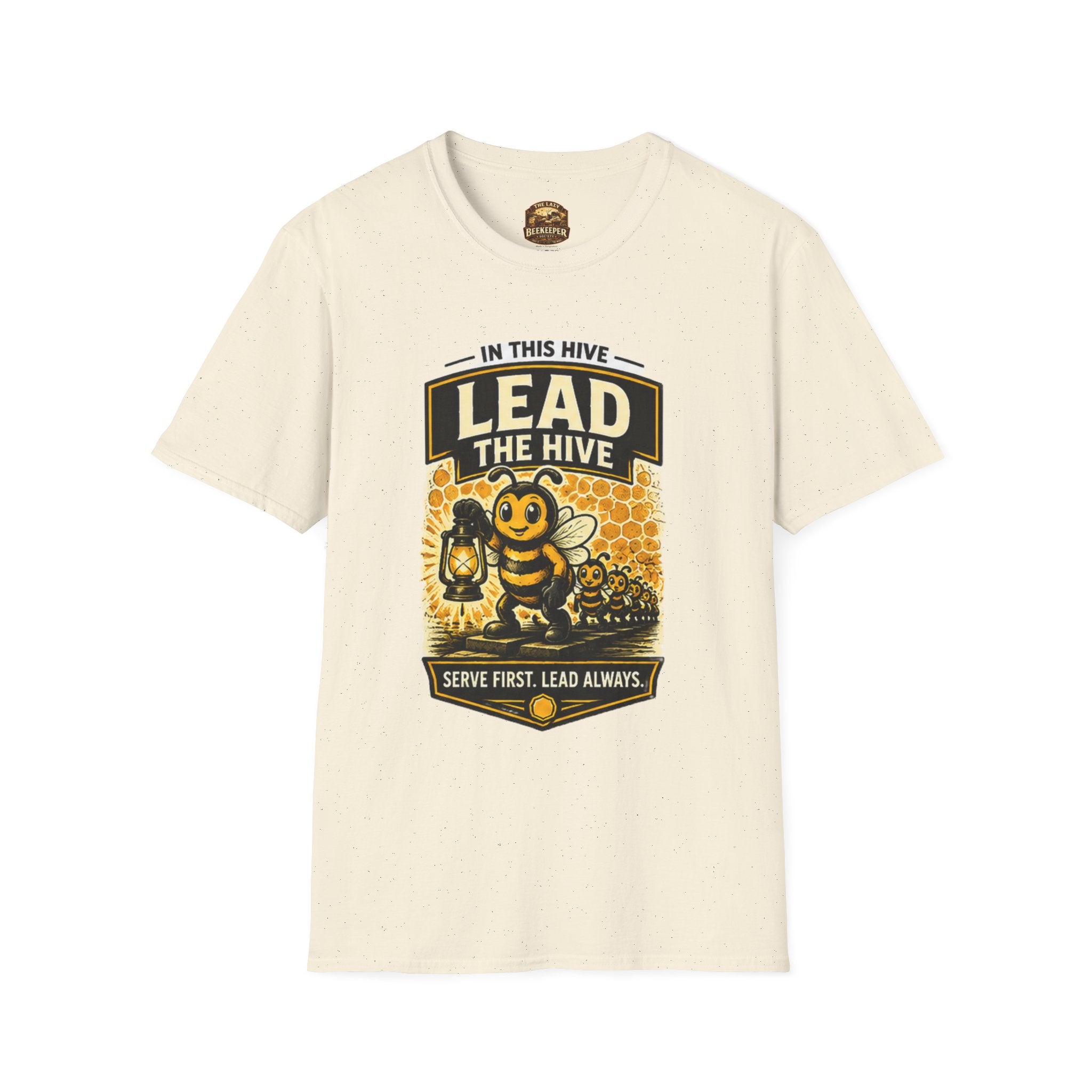 Lead the Hive T-Shirt — "In This Hive" Bee Leadership Graphic