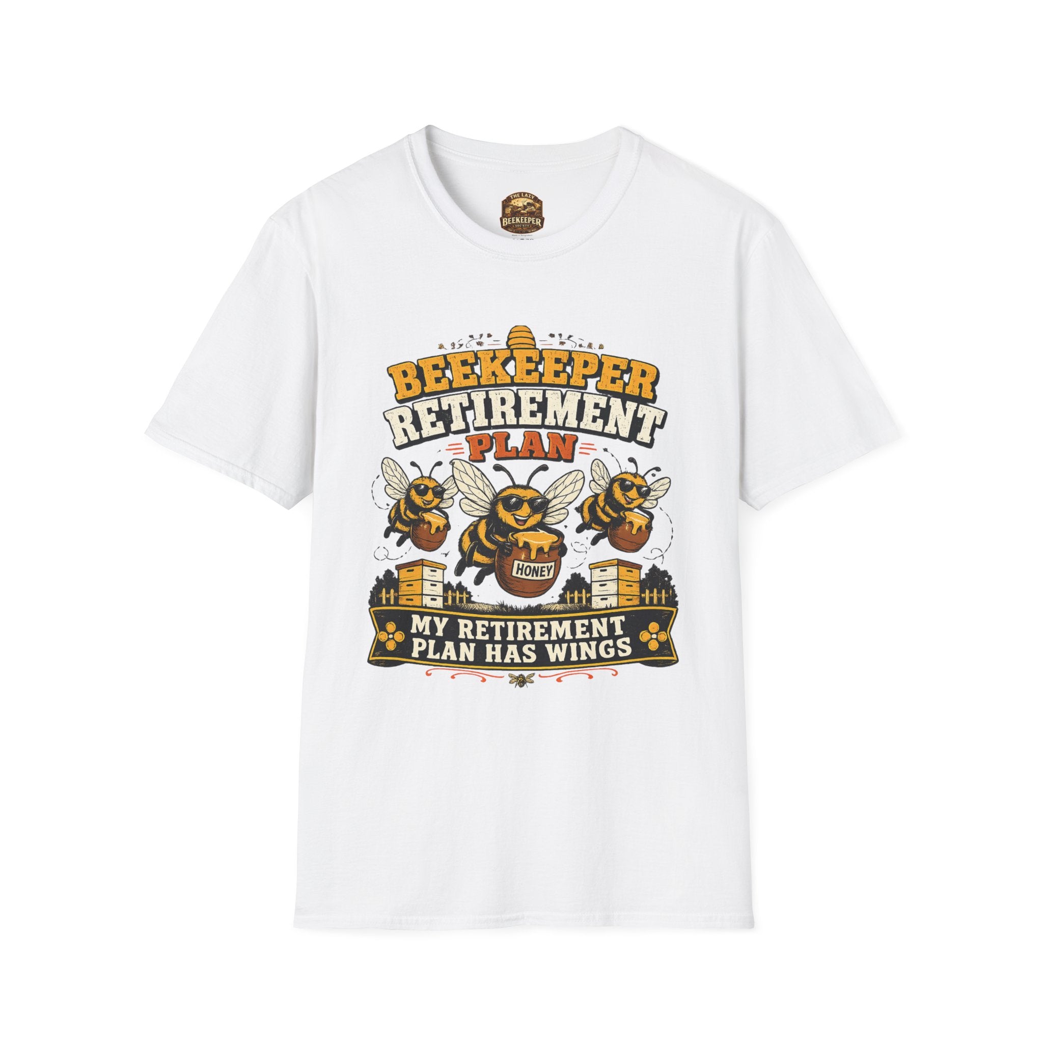 Beekeeper Retirement Plan T-Shirt — My Retirement Plan Has Wings