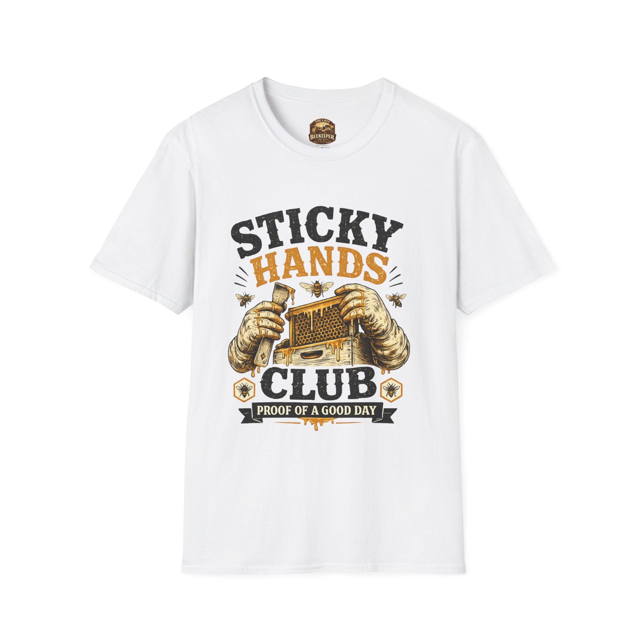 Sticky Hands Club T-Shirt — Imker Honigliebhaber T-Shirt