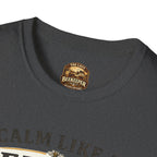 Slow Living T-Shirt — "Slow Living, Sweet Results" Rustic Sunset Graphic Tee