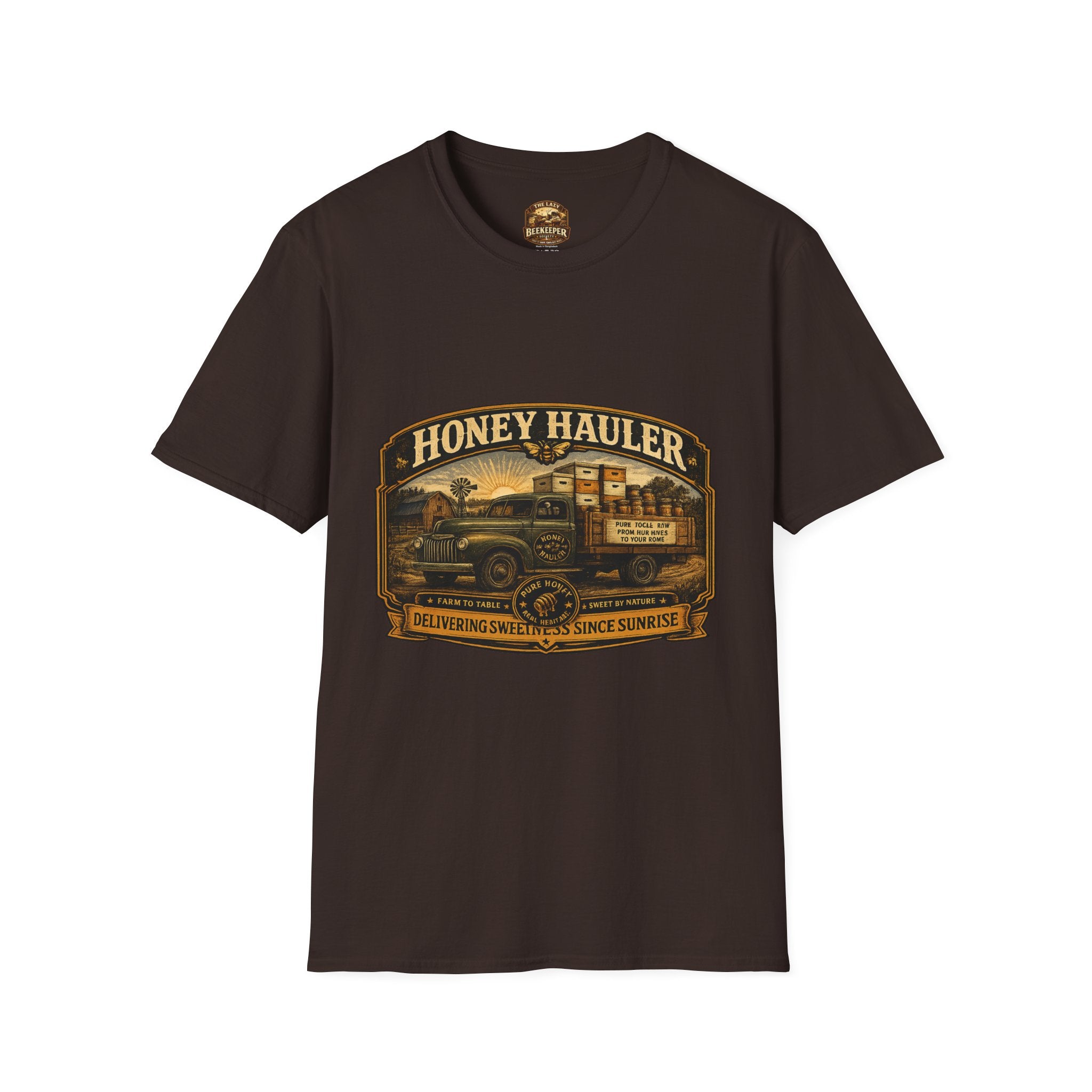 Honey Hauler Vintage Truck T-Shirt — Beekeeper Honey Harvest Tee