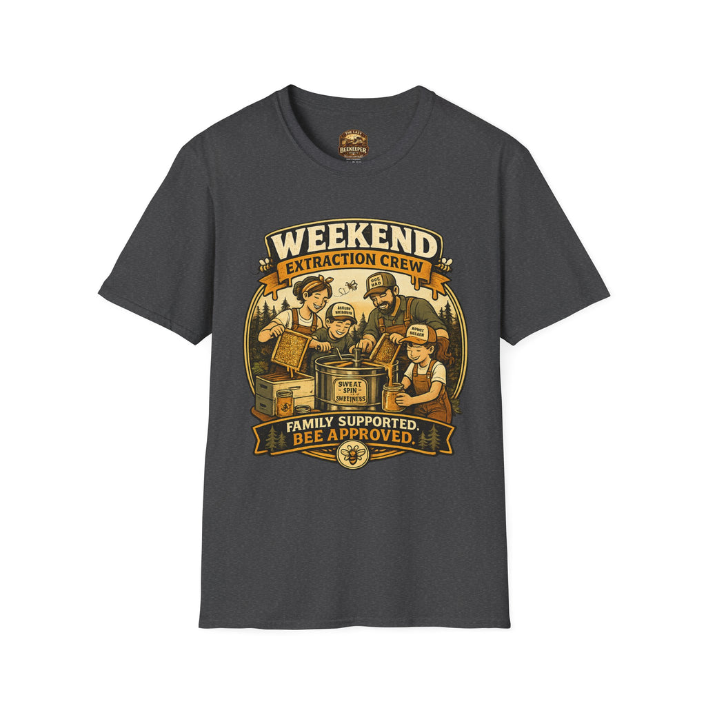 T-Shirt „Weekend Extraction Crew“ – Design für Familienimkerei