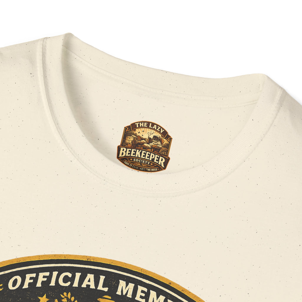 Lazy Beekeeper T-Shirt – „Offizielles Mitglied“ Honigbienen-Grafik-T-Shirt