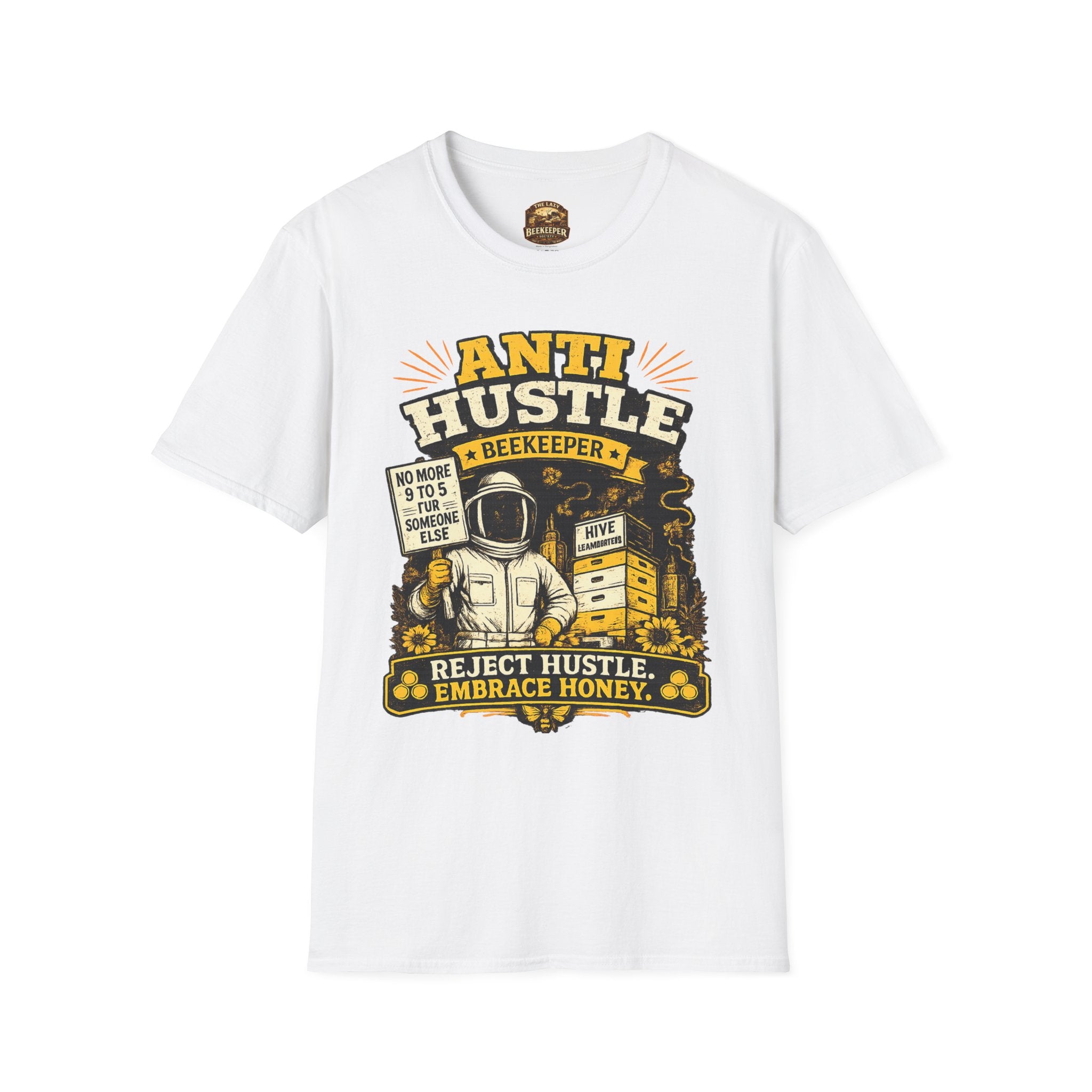 Anti-Hustle Imker T-Shirt – Schluss mit dem Stress, her mit dem Honig Grafik-T-Shirt