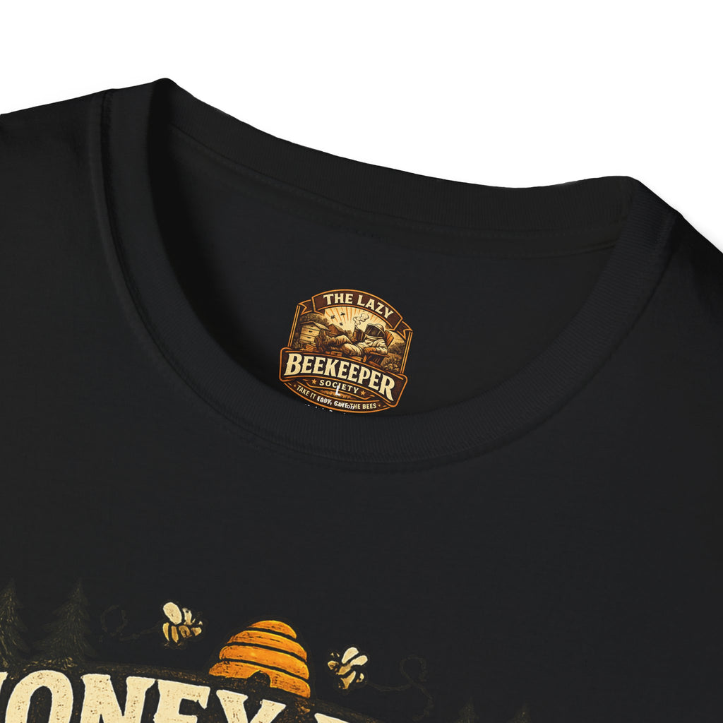 Honigernte-Vorhersage T-Shirt – Imker-Wettergrafik im Vintage-Stil