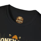 Honigernte-Vorhersage T-Shirt – Imker-Wettergrafik im Vintage-Stil