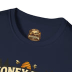 Honigernte-Vorhersage T-Shirt – Imker-Wettergrafik im Vintage-Stil