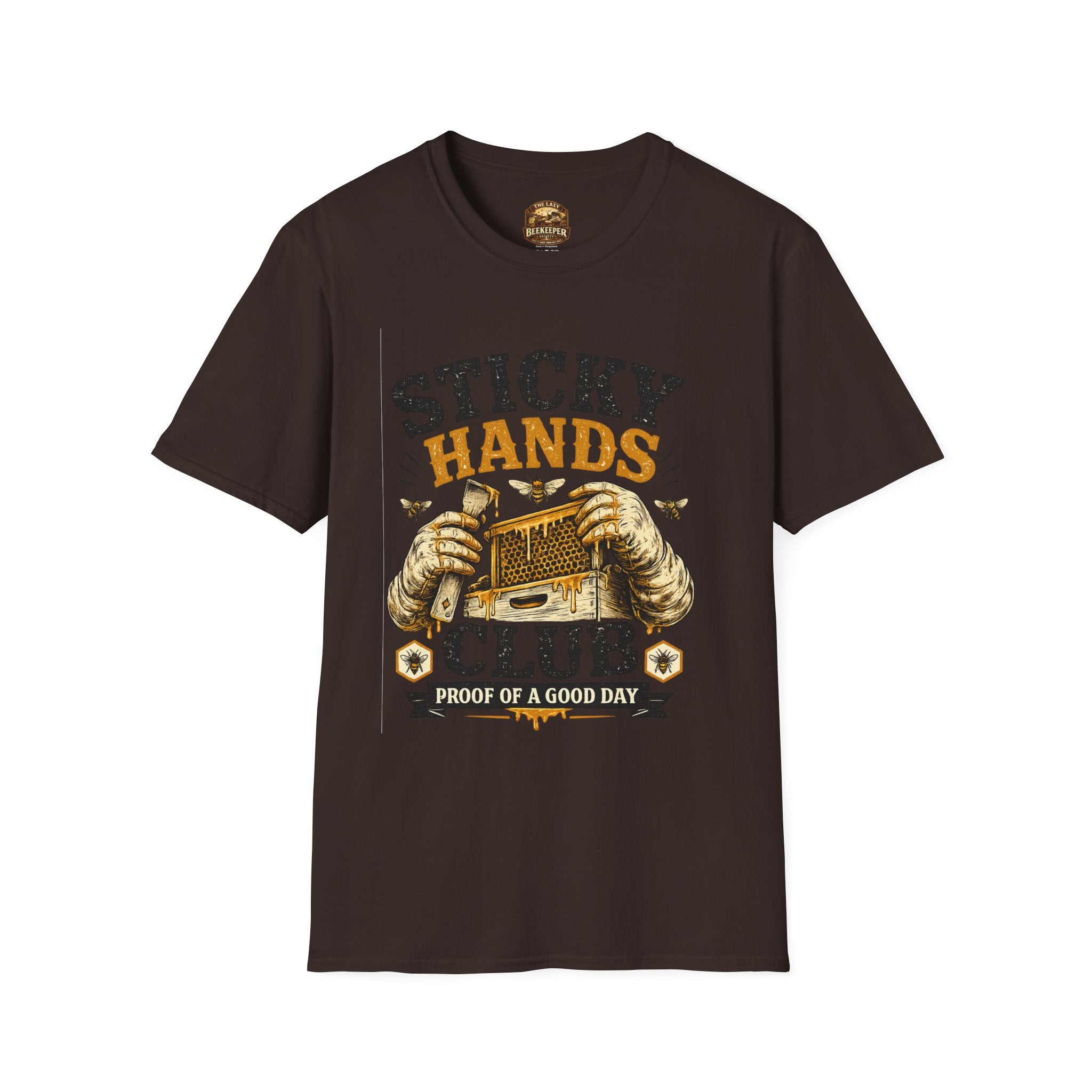 Sticky Hands Club T-Shirt — Imker Honigliebhaber T-Shirt