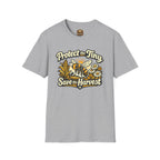 Protect the Tiny Bee T-Shirt — Ernte Retten Blumen-Grafik-T-Shirt
