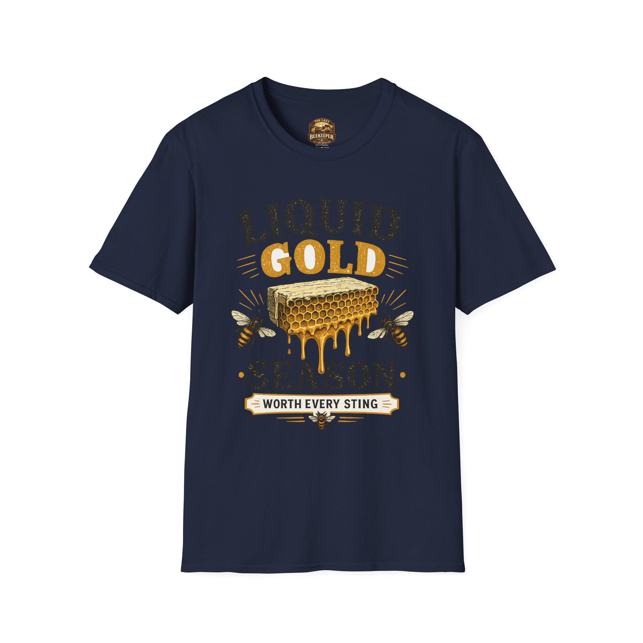 Liquid Gold Season T-Shirt — Honey Bee Beekeeper Shirt (Worth Every Sting)