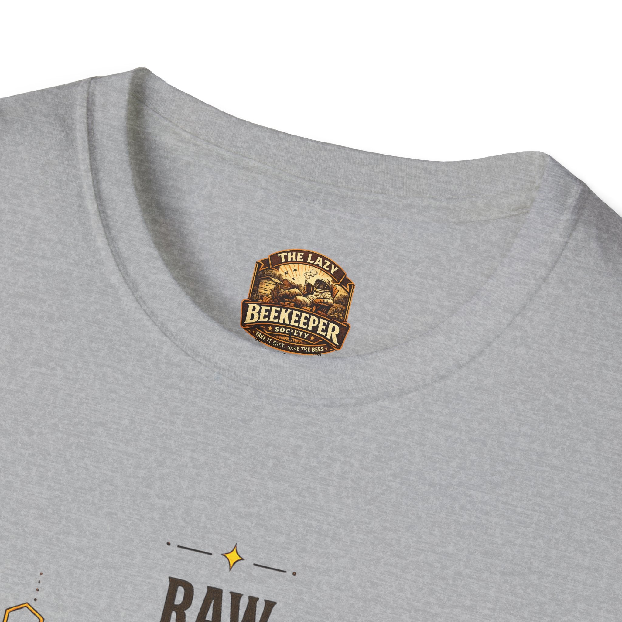 T-Shirt "Flüssiges Gold" – Grafik-T-Shirt "Roher Honig aus der Region"