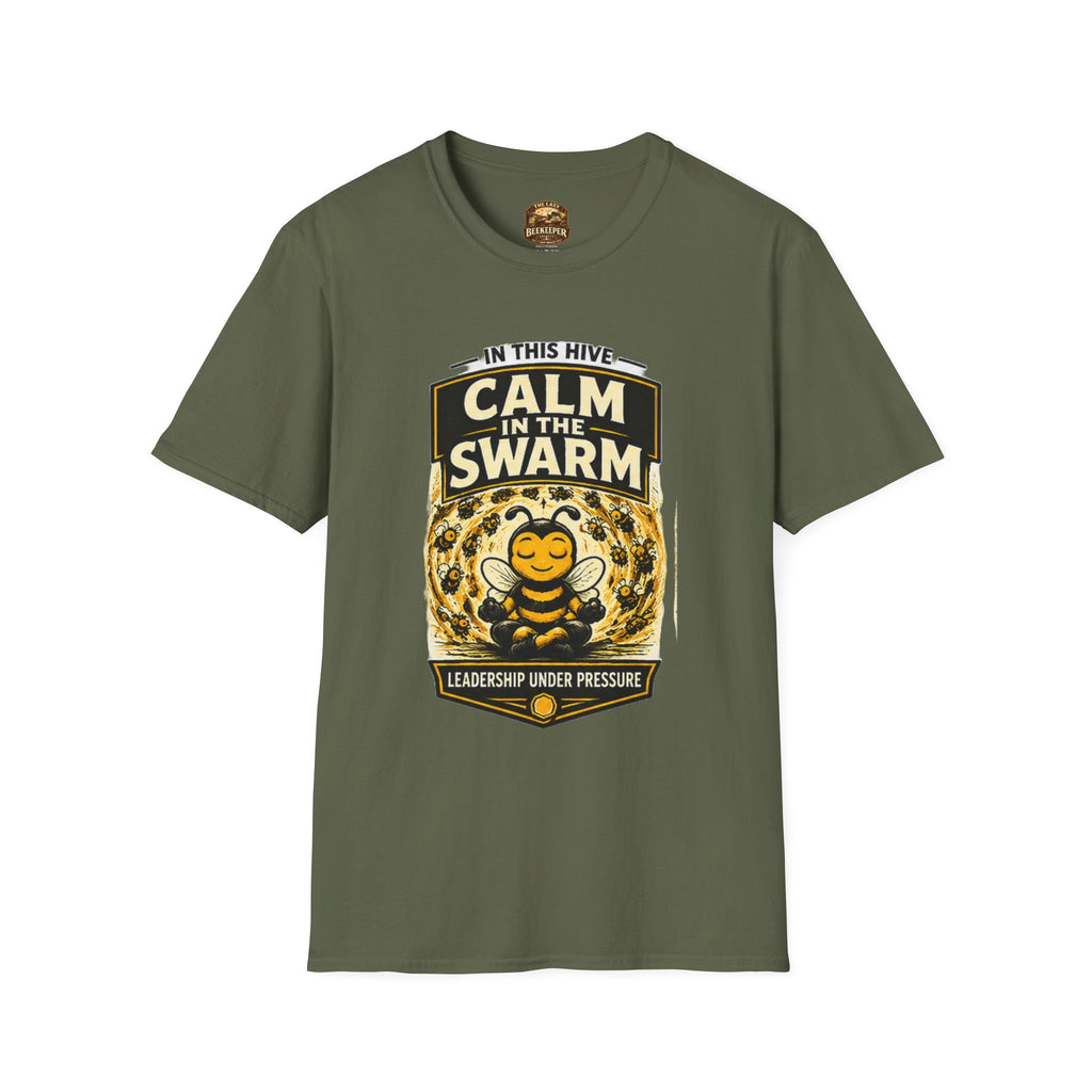 Calm in the Swarm T-Shirt — Bee Hive Calmness Graphic Tee