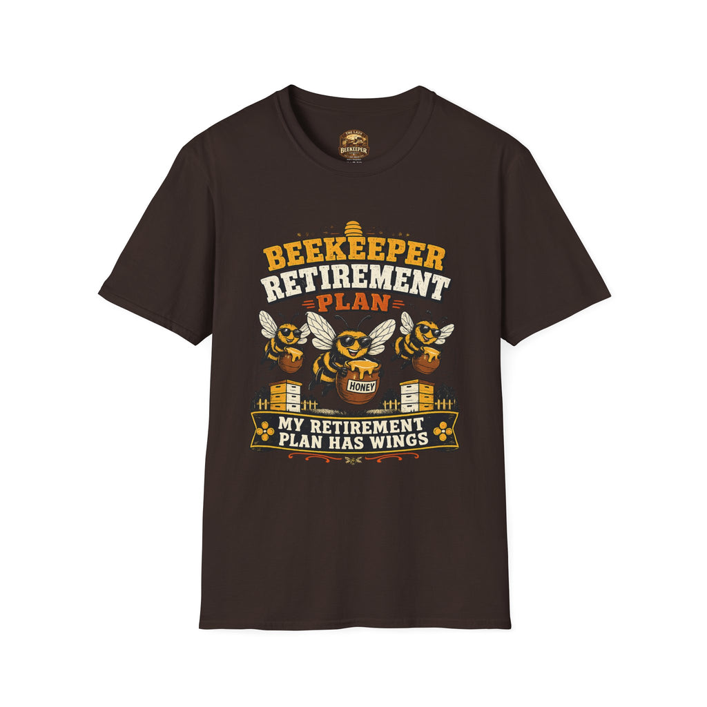 Beekeeper Retirement Plan T-Shirt — My Retirement Plan Has Wings