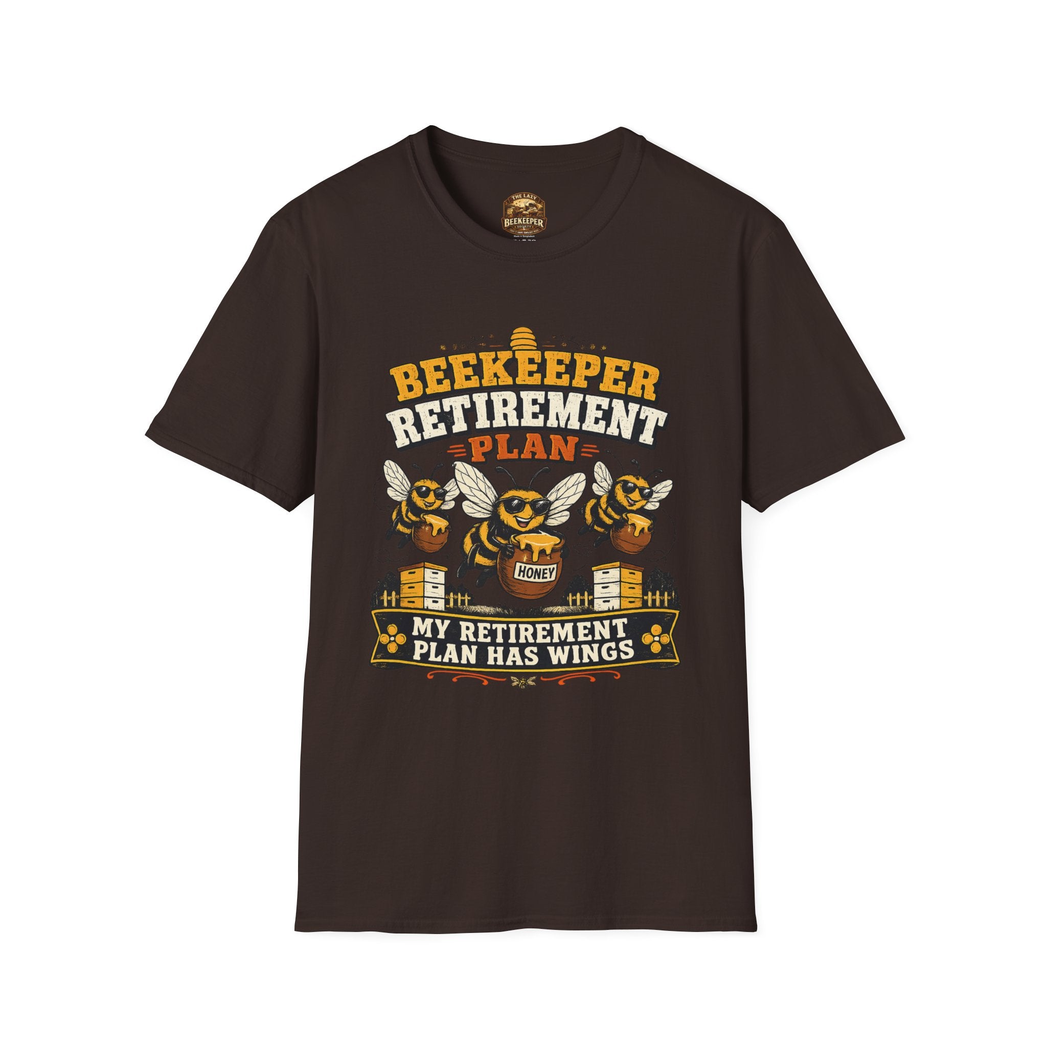 Beekeeper Retirement Plan T-Shirt — My Retirement Plan Has Wings