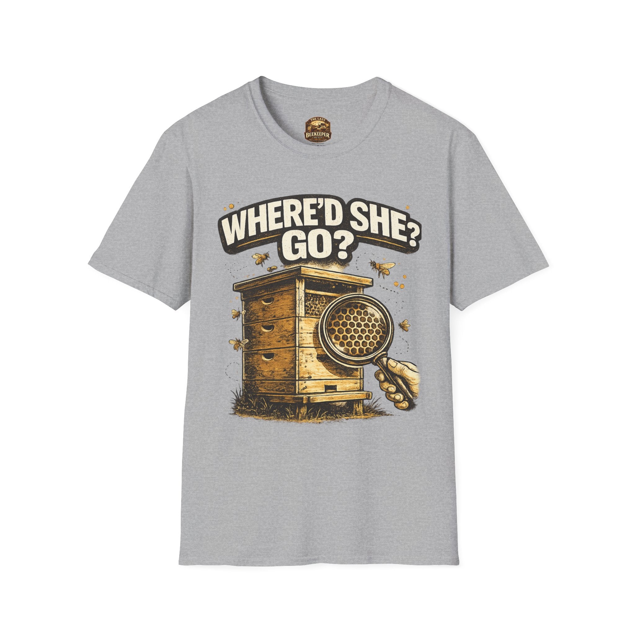 T-Shirt — “Where’d She Go?” Queenless Graphic Tee