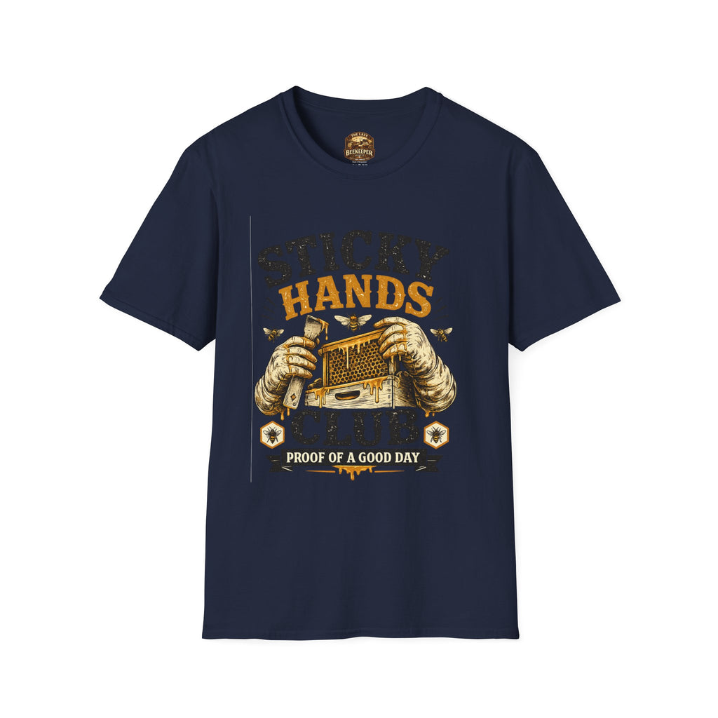 Sticky Hands Club T-Shirt — Imker Honigliebhaber T-Shirt