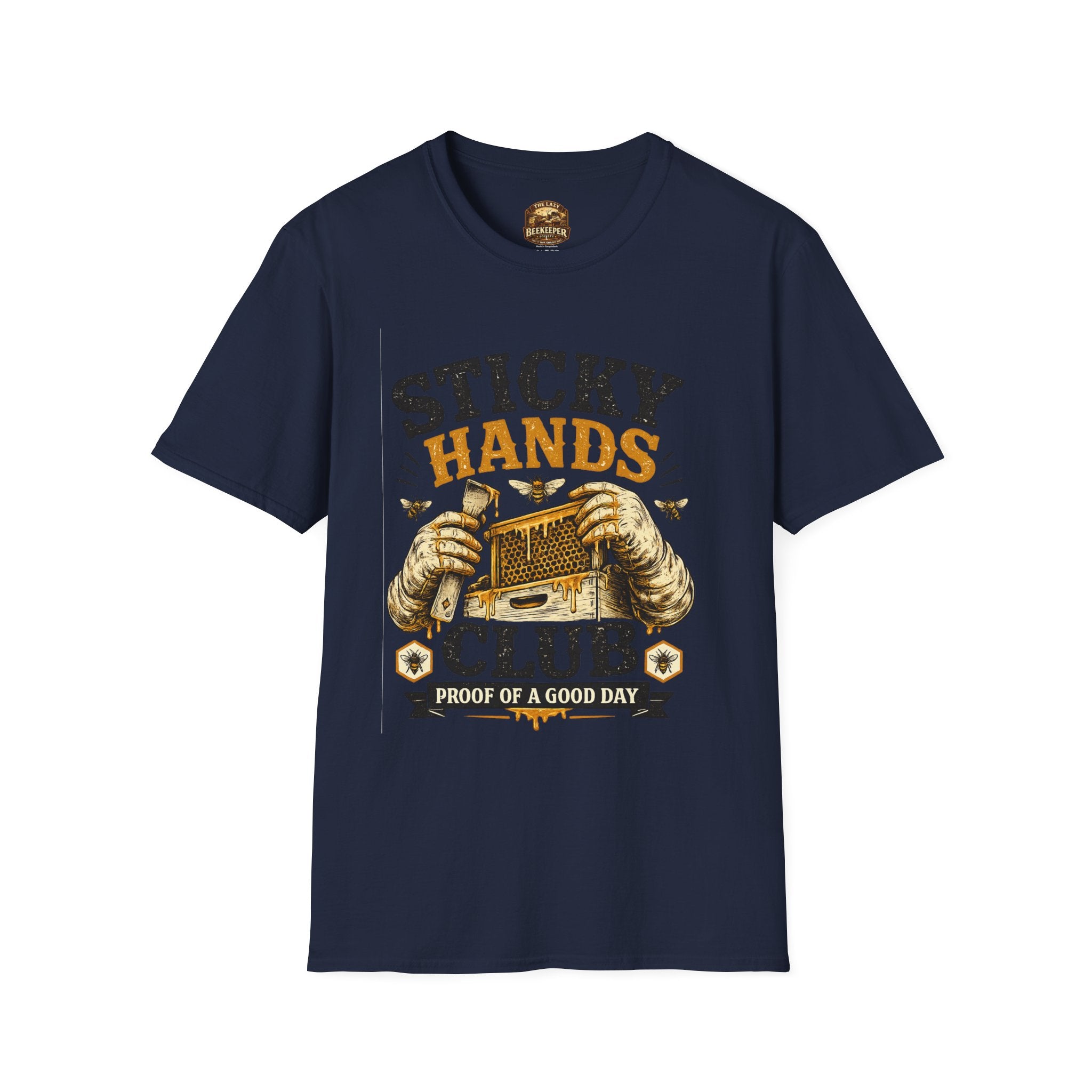 Sticky Hands Club T-Shirt — Imker Honigliebhaber T-Shirt