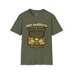 T-Shirt mit Definition der Honigbiene Apis Mellifera — Honigbienen-Illustration & Spruch zum Artenschutz